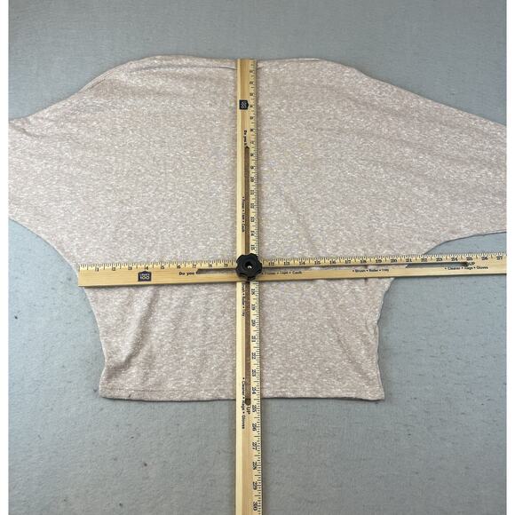 We the Free Womens Sz L Sweater Tan Heathered Cowl Neck - Picture 10 of 12